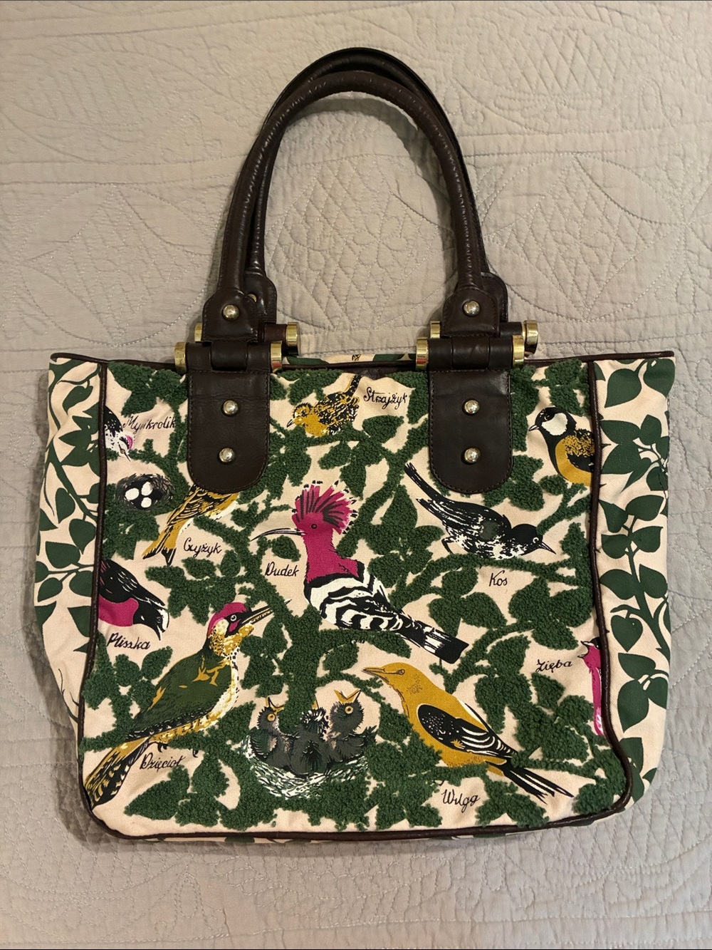 Anthropologie Lucky Penny boho Bird shoulder bag